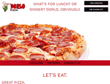 Tablet Screenshot of dorlopizza.com